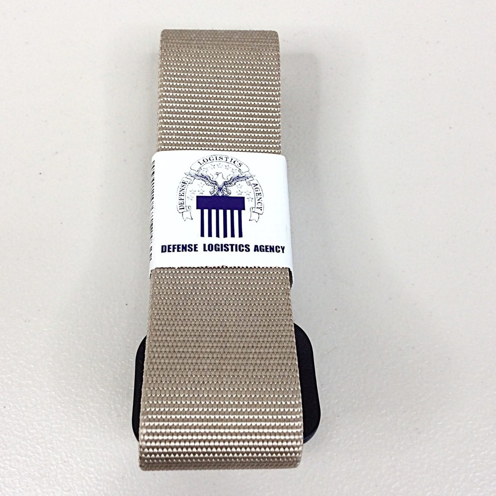 Defense Logistics Agency Military Rigger Belt Sand Size 52 8415-01-526-5353